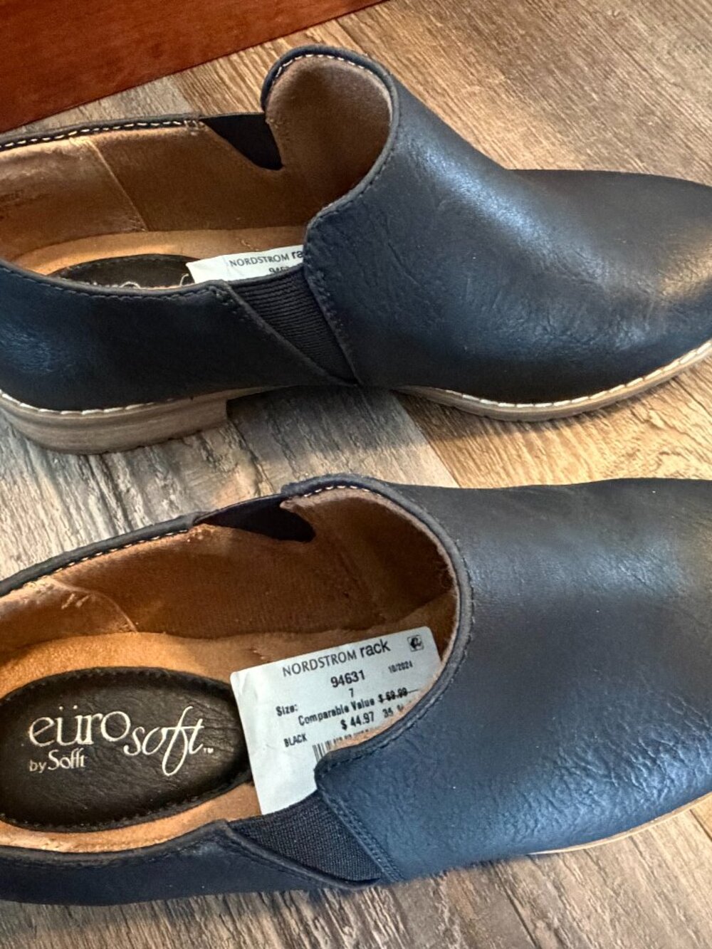 Eurosoft Black Willet Booties, size 7, New